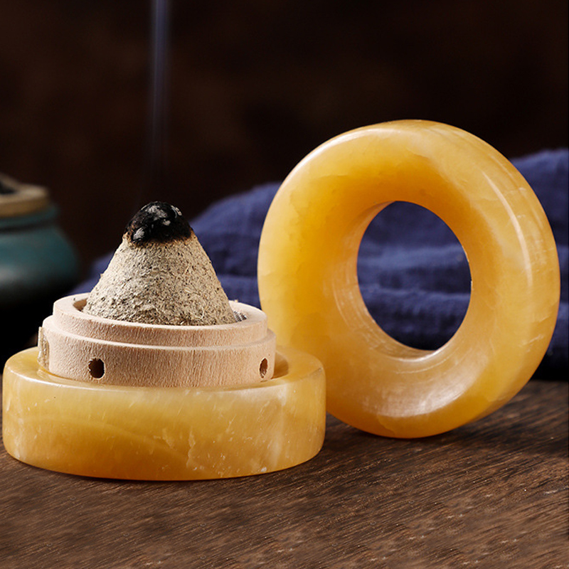 Yellow Body Jewelry - Ai Ta base jade support Ai