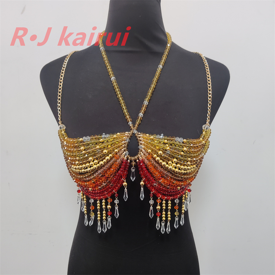 Yellow Body Jewelry - RJ Fashion Sexy Metal Yellow Red