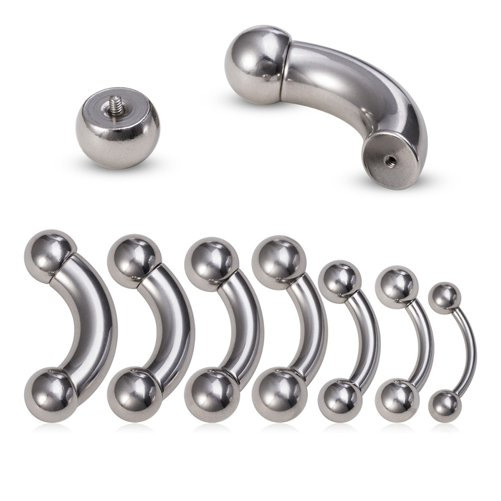 Nipple Bar Curved - 1pc Big Size Genital Curved Barbell