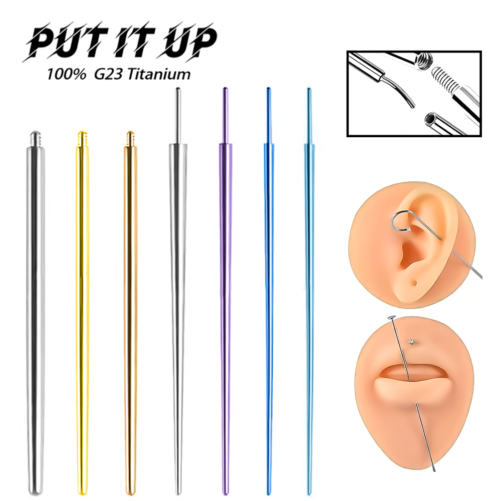 Body Jewelry Implant Grade Titanium - PUTITUP 10-Piece Set Of F136 Titanium