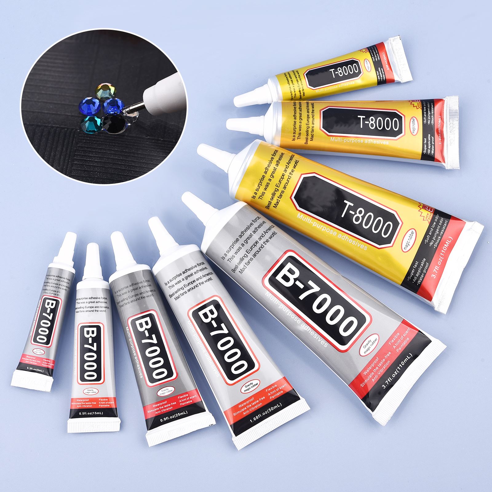 Body Jewelry Tool - 9/15/50/110ml B-7000 Glue T-8000 Adhesive Epoxy