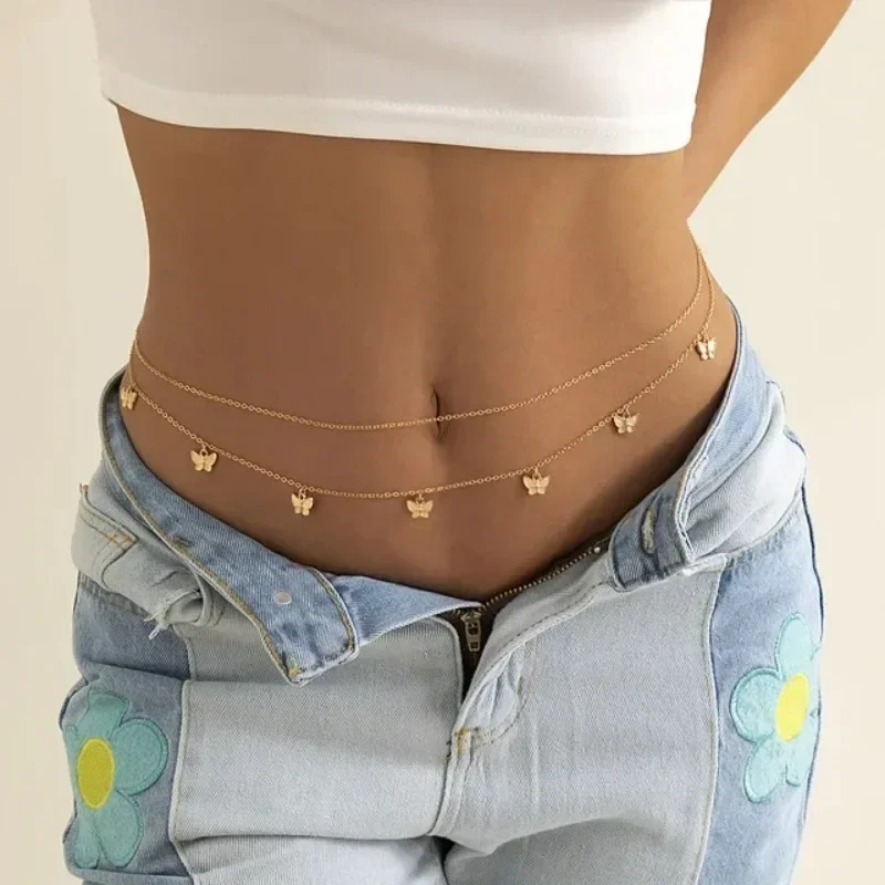 Body Jewels - New Charm Sexy Double Layer Butterfly