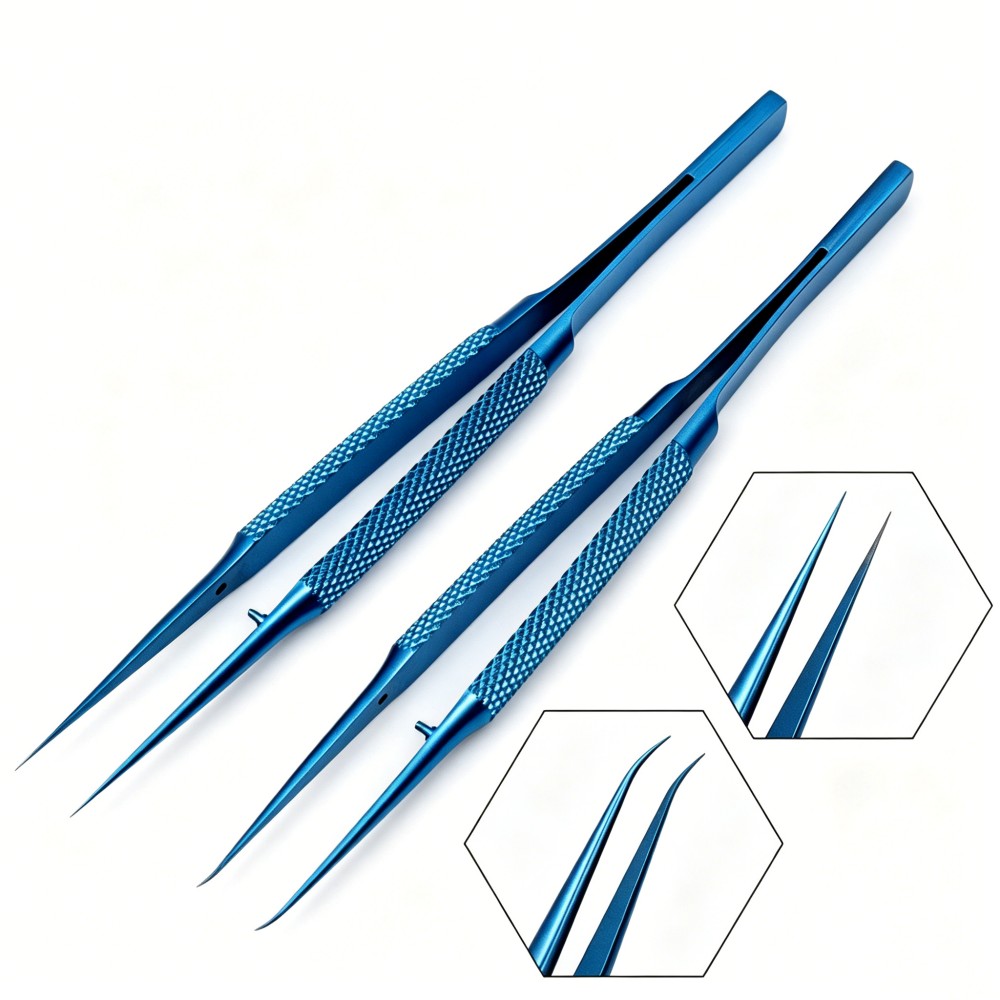 Body Jewelry Tool - 1pc Titanium Alloy Anti-Magnetic Tweezers for