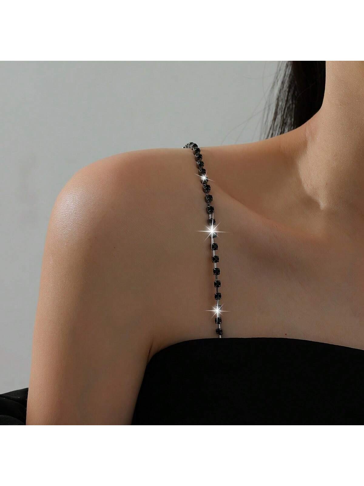 Body Jewelry Bra - Elegant adjustable rhinestone bra straps, sexy