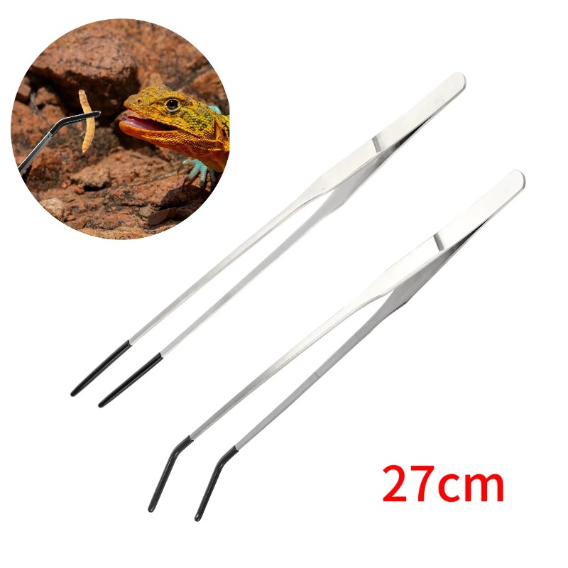 Body Jewelry Tool - 2Pcs Stainless Steel Tweezers Set Straight