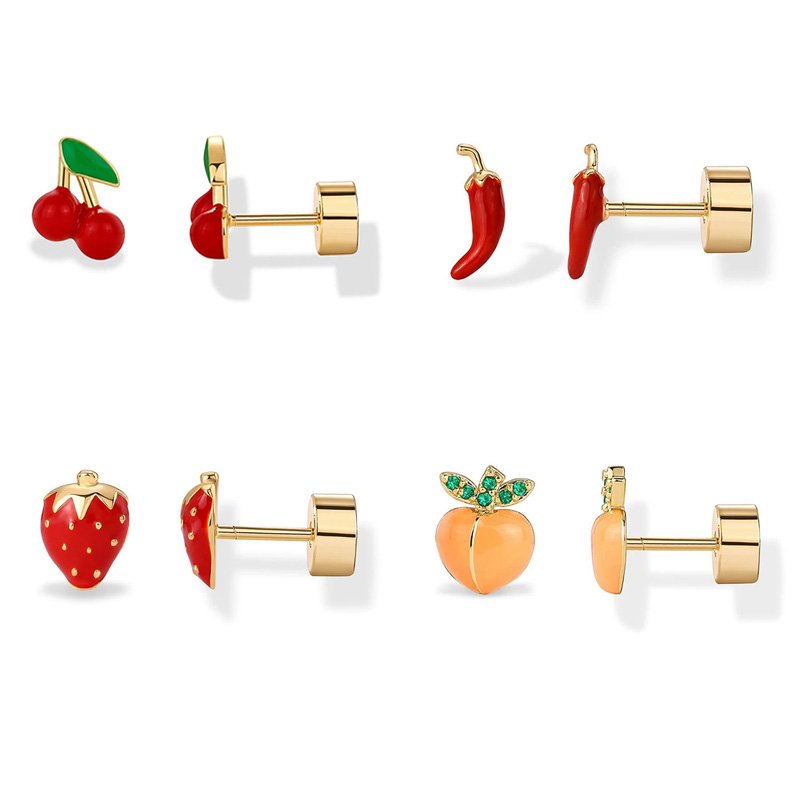 Tragus Flat Back - 2pcs Cartilage Earrings Stud for Women