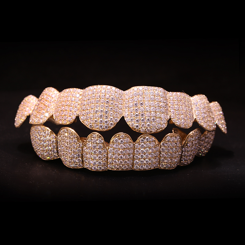 Yellow Body Jewelry - Custom Lab Grown Diamond HPHT Grillz
