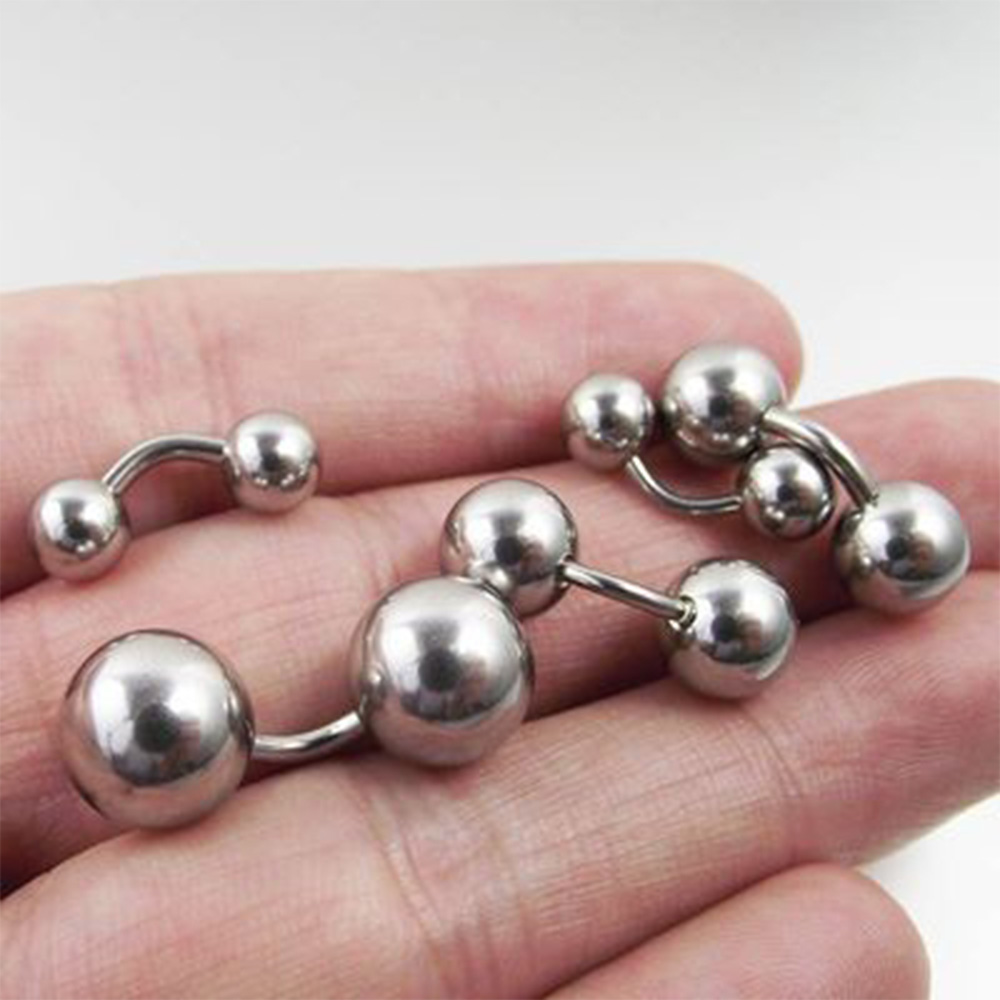 1 Pcs PA Nipple Vaginal Ring b - Nipple Bar Curved 评论和价格