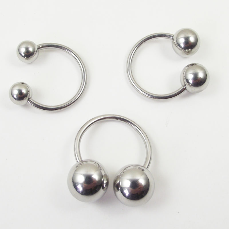 Big Ball Stainless Steel Barbe - Nipple Bar Curved 评论和价格