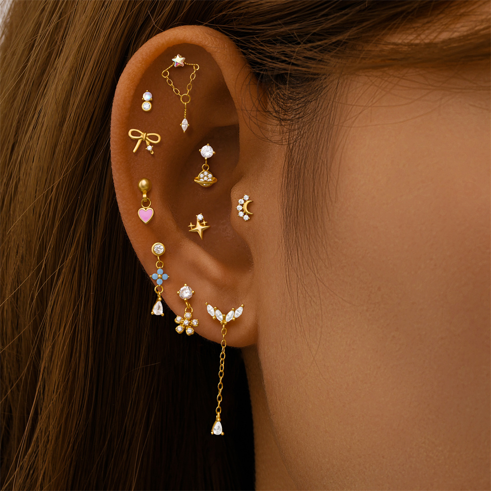 AIDE Heart Round Ball Flat Hel - Tragus Flat Back 评论和价格