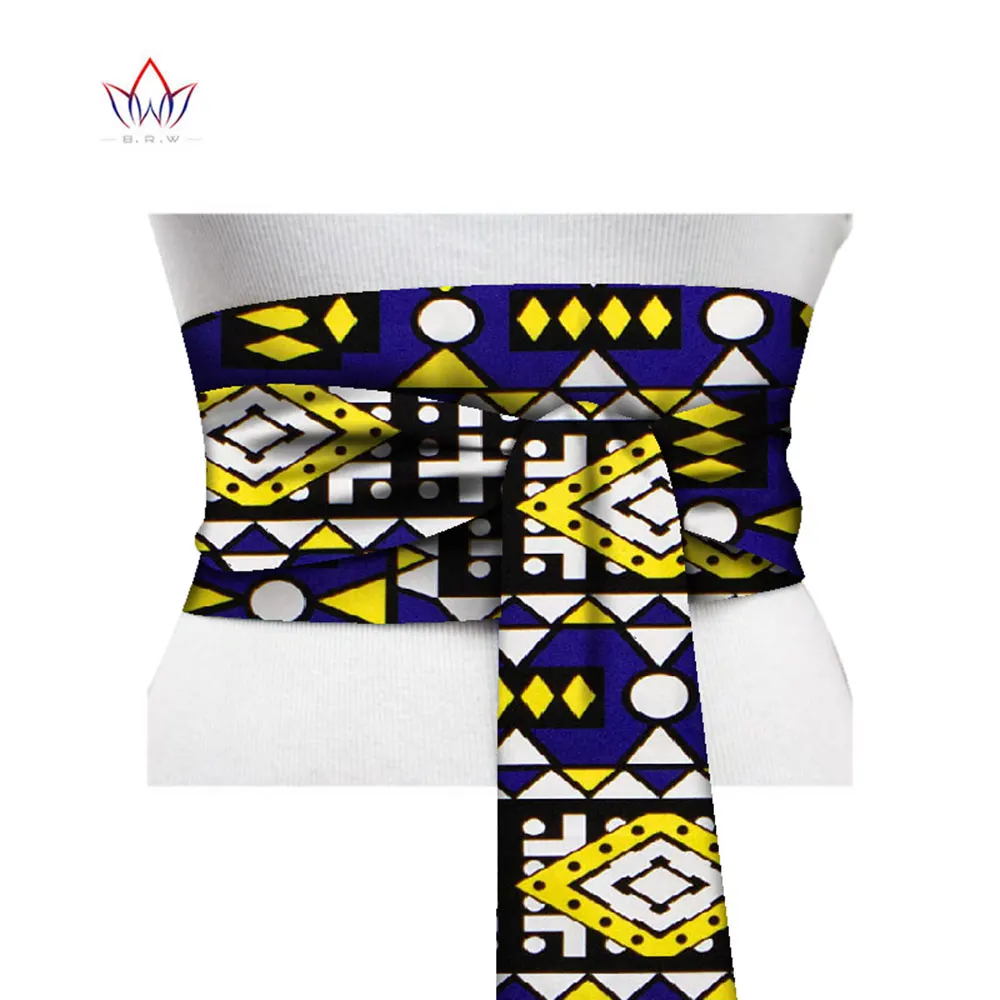 2024 African Print Obi Ankara  - Yellow Body Jewelry 评论和价格