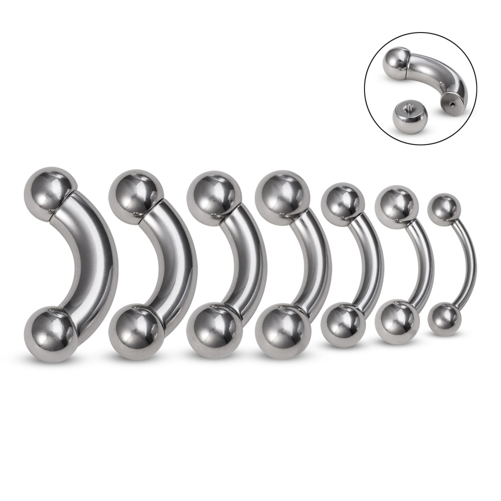 1pc Big Size Genital Curved Ba - Nipple Bar Curved 评论和价格