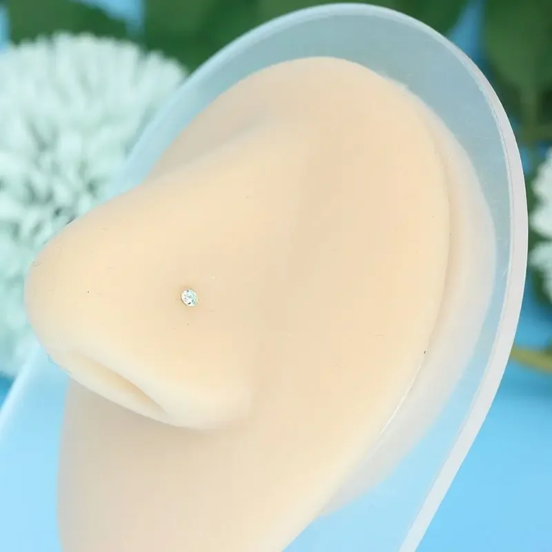 14K Gold Nose Piercing Jewelry - Yellow Body Jewelry 评论和价格