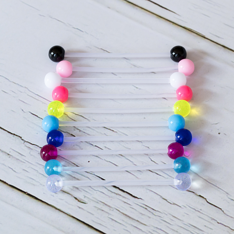 10-50pcs Acrylic Cartilage Ear - Body Jewelry Industrial 评论和价格