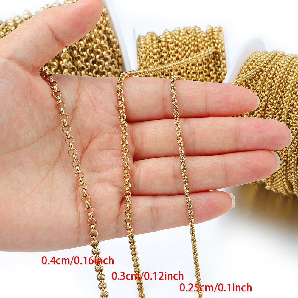 1 Meter 2-4mm Stainless Steel  - Body Jewelry Bra 评论和价格