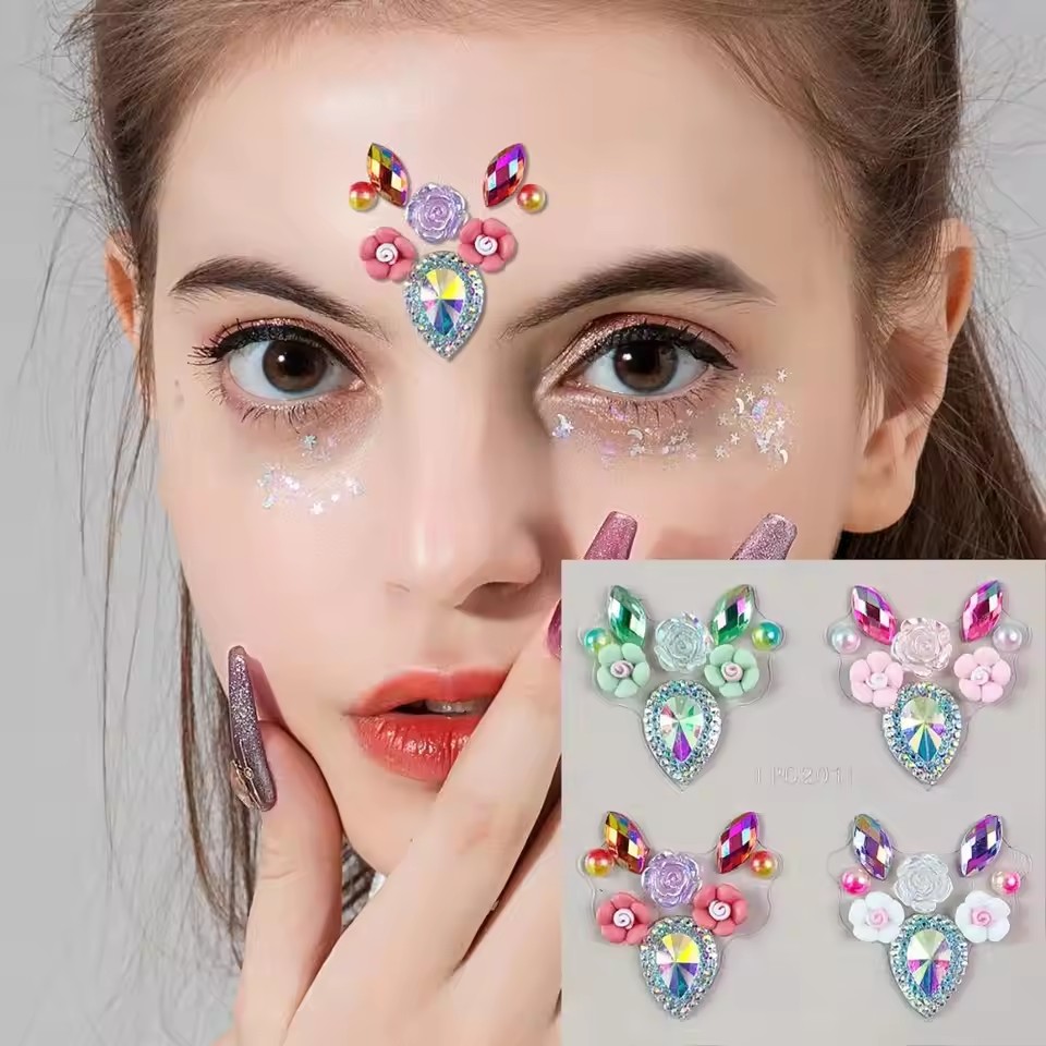 New 3D Rhinestones for Face Fe - Body Jewels 评论和价格
