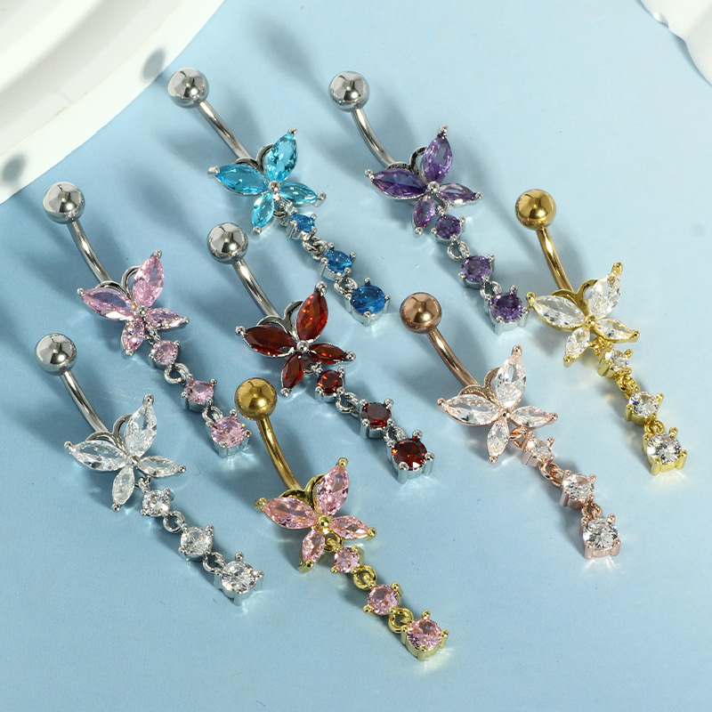 14GA Golden Butterfly with Dan - Body Jewelry Hoops 评论和价格