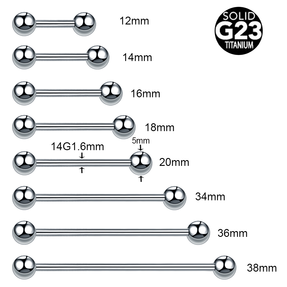 1/5PCS Titanium External Threa - Body Jewelry Industrial 评论和价格