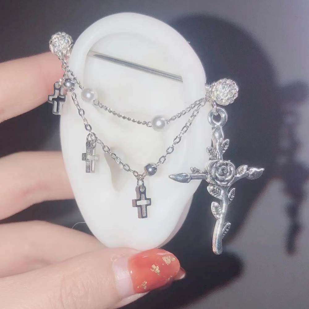 1PC Industrial Scaffold Barbel - Body Jewelry Industrial 评论和价格