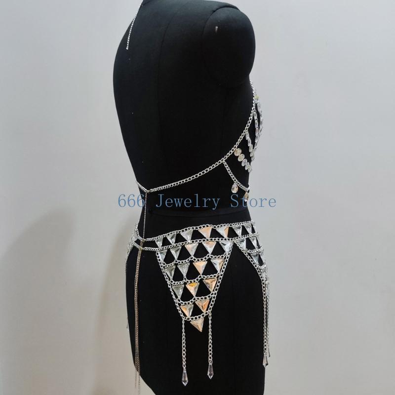 F2TD Body Waist Chain Skirt an - Body Jewelry Bra 评论和价格