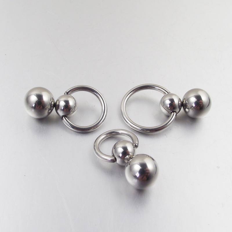 1 Piece Stainless Steel Double - Nipple Bar Curved 评论和价格