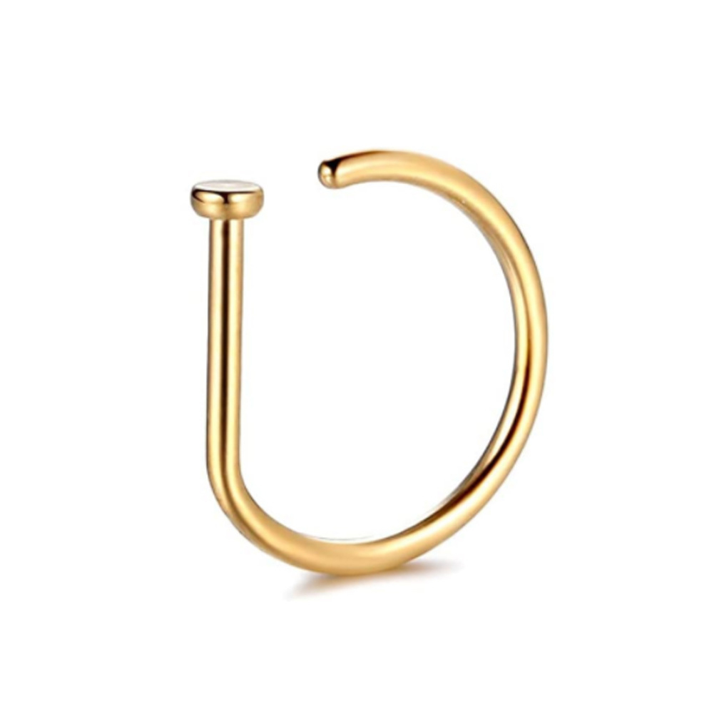 1PC Woman Man Fake Nose Rings  - Body Jewelry Hoops 评论和价格