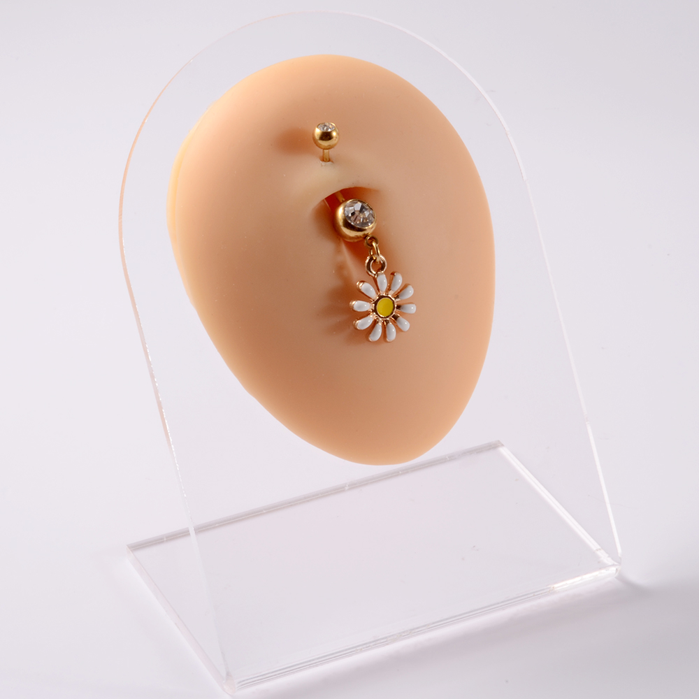 361L Surgical Steel Daisy Flow - Yellow Body Jewelry 评论和价格