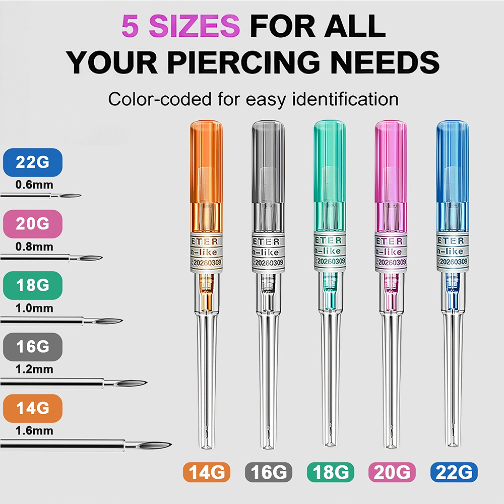 100/50/25/10/5pcs Piercing Nee - Body Jewelry Tool 评论和价格