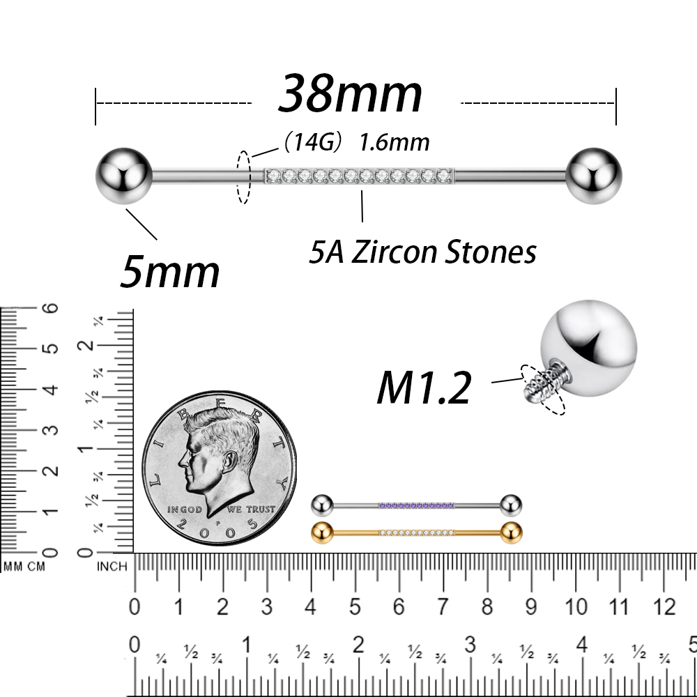 G23 Titanium Body Piercing Jew - Body Jewelry Industrial 评论和价格