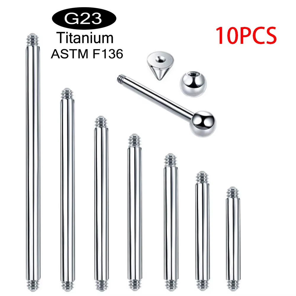 10pcs/lot ASTM F136 Implantabl - Body Jewelry Implant Grade Titanium 评论和价格