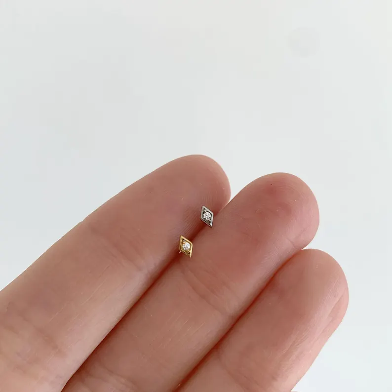 AIDE 1Pc 925 Sterling Silver R - Tragus Flat Back 评论和价格