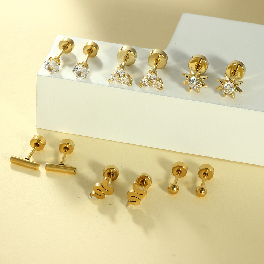 20G Flat Back Stud Earrings, S - Tragus Flat Back 评论和价格