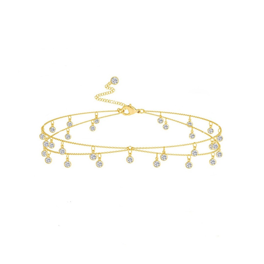 Fashion Boho Double Layer Rhin - Body Jewels 评论和价格