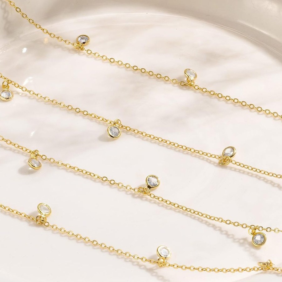 Fashion Boho Double Layer Rhin - Body Jewels 评论和价格