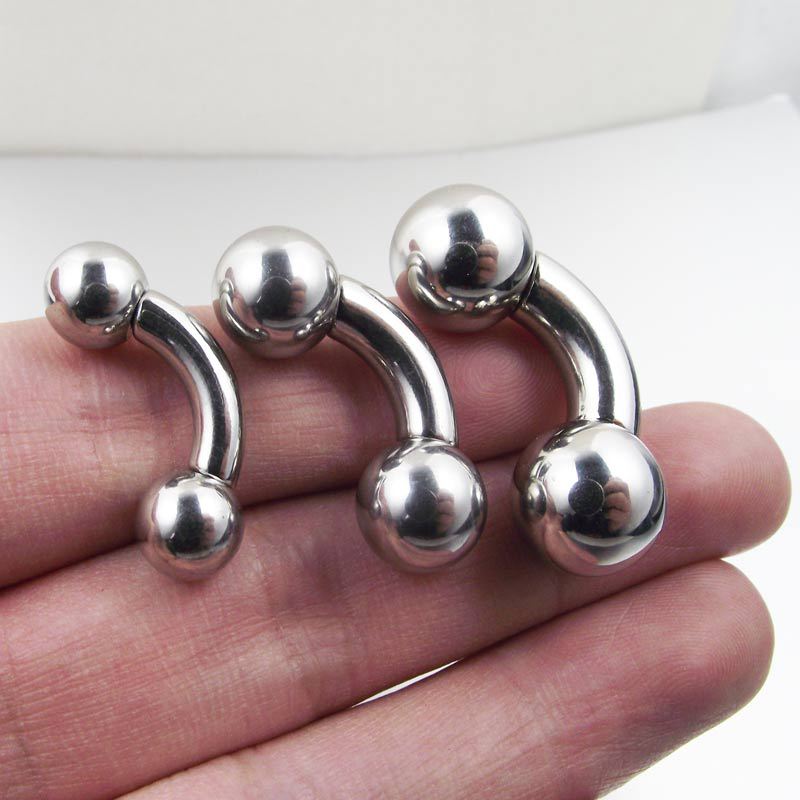 1Pc Big Size Straight Barbell  - Nipple Bar Curved 评论和价格