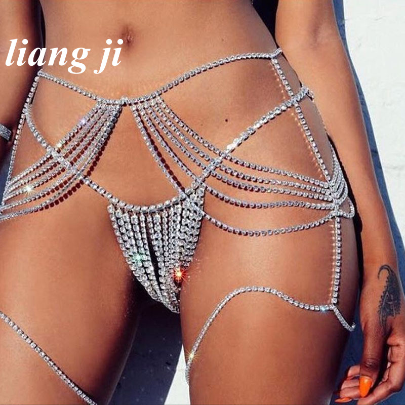Sexy Body Chain Waist Chain Cr - Body Jewelry Bra 评论和价格