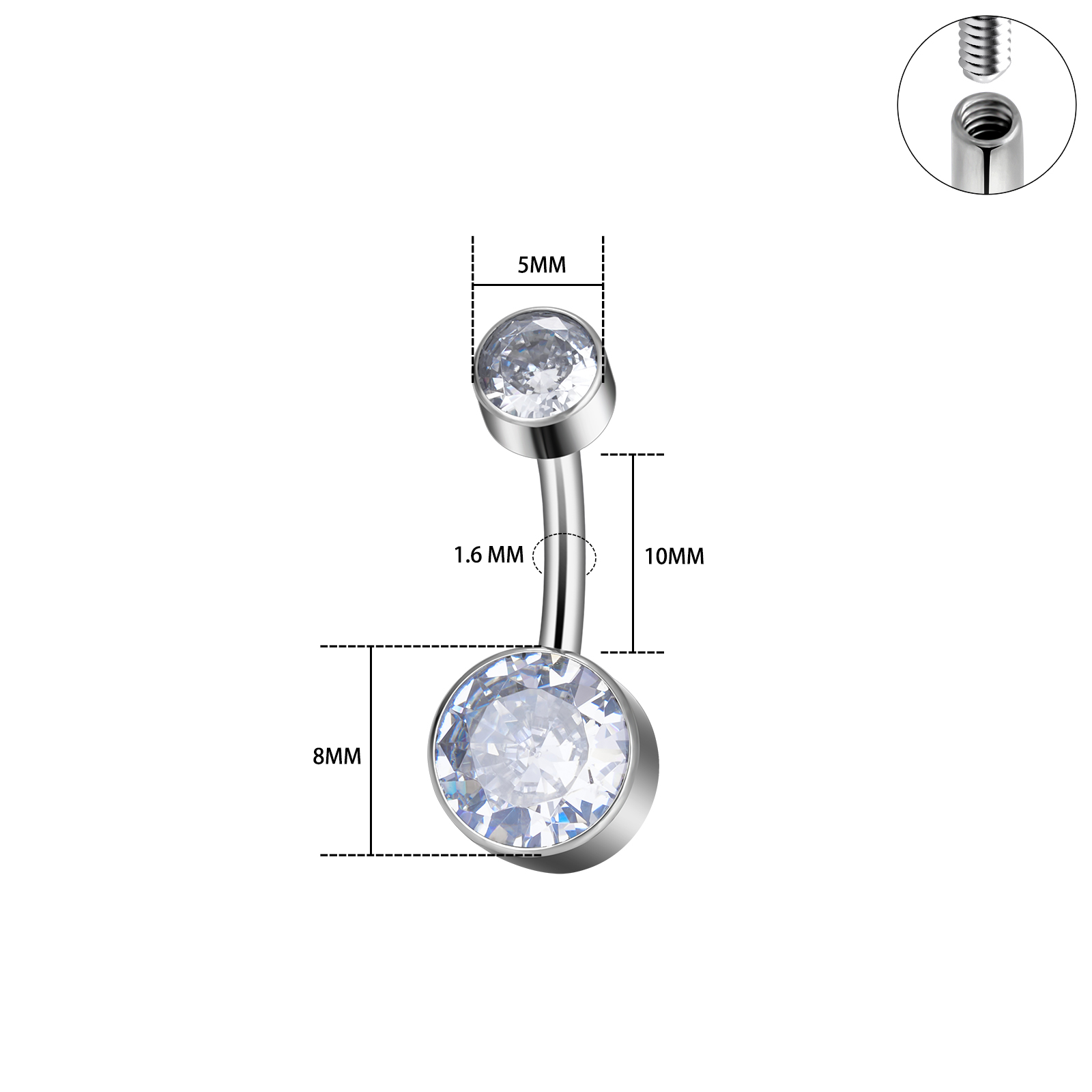 Implant Grade G23 Titanium 14G - Body Jewelry Implant Grade Titanium 评论和价格