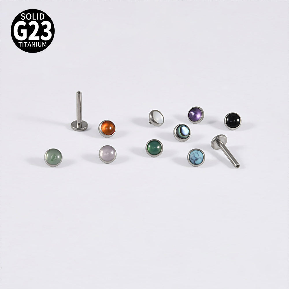 1PC 16g G23 Titanium Crystal&S - Tragus Flat Back 评论和价格