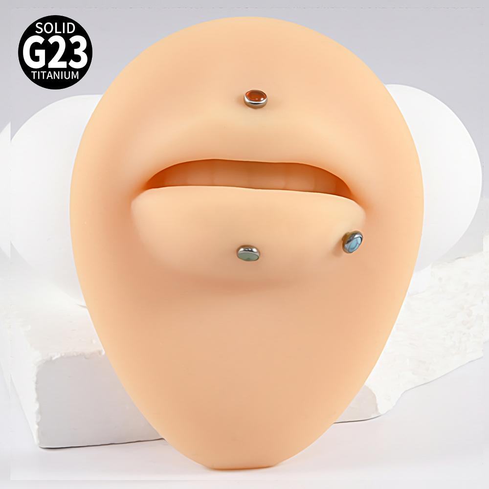 1PC 16g G23 Titanium Crystal&S - Tragus Flat Back 评论和价格