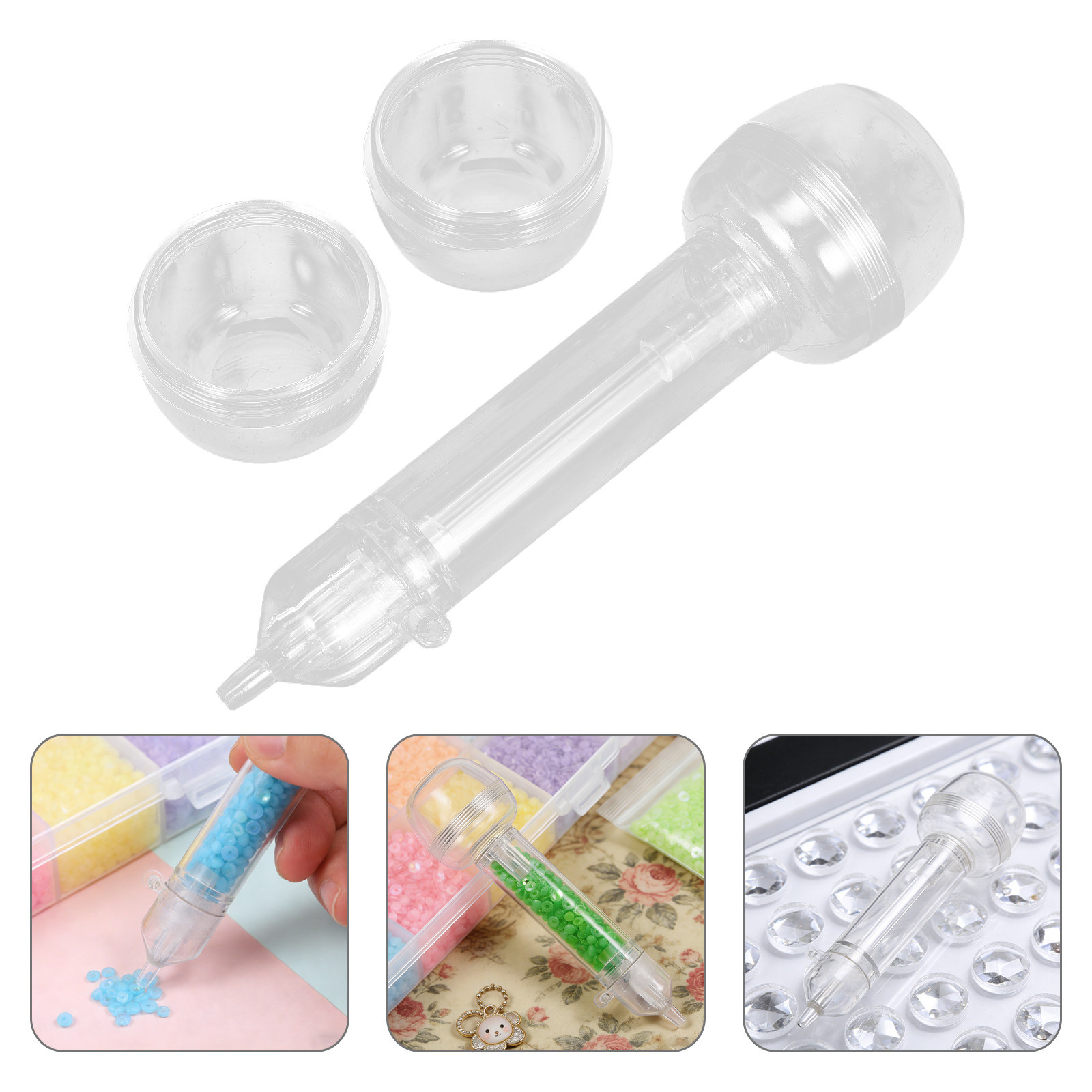 2Pcs Fuse Bead Pen Transparent - Body Jewelry Tool 评论和价格
