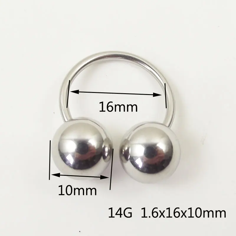 1Pcs Stainless Steel Barbell H - Nipple Bar Curved 评论和价格