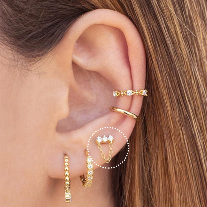 1PC Titanium Stainless Steel E - Tragus Flat Back 评论和价格