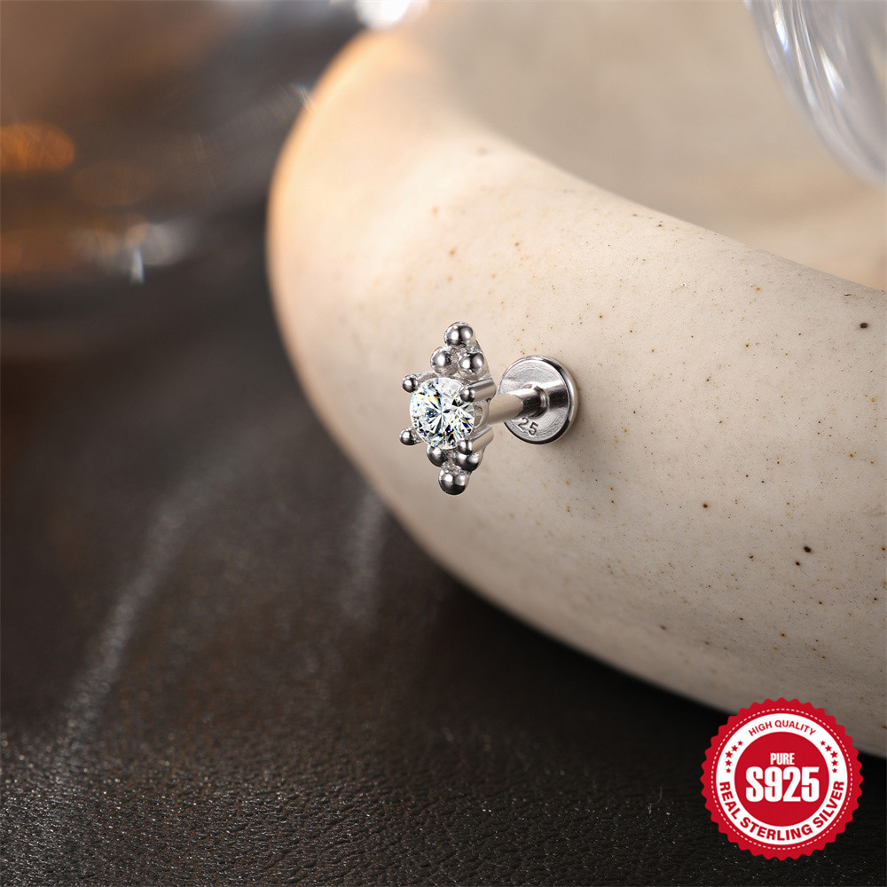 ROXI Moissanite 925 Sterling S - Tragus Flat Back 评论和价格