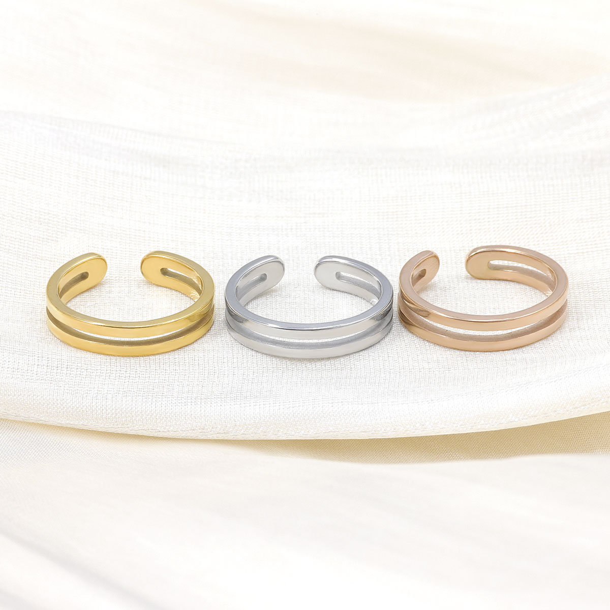 Adjustable Double Layer Toe Ri - Body Jewelry Hoops 评论和价格