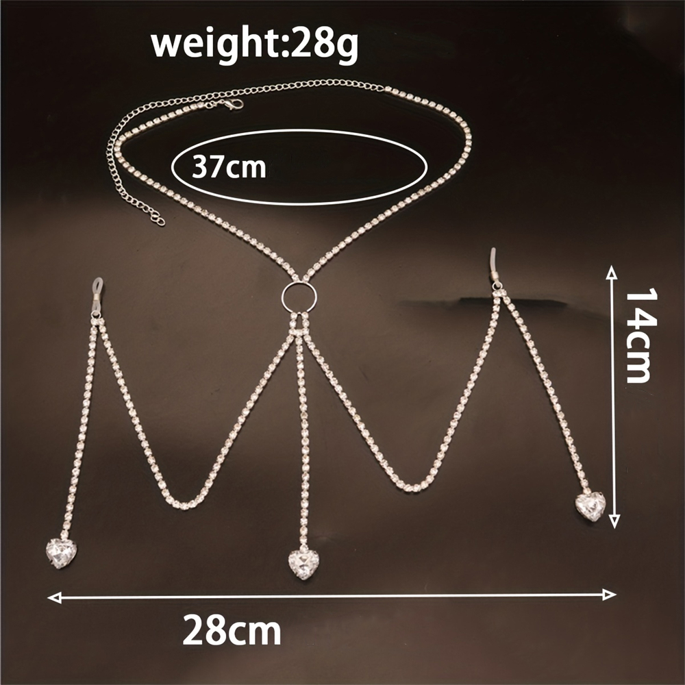 Exquisite Fashion Shining Rhin - Body Jewelry Bra 评论和价格