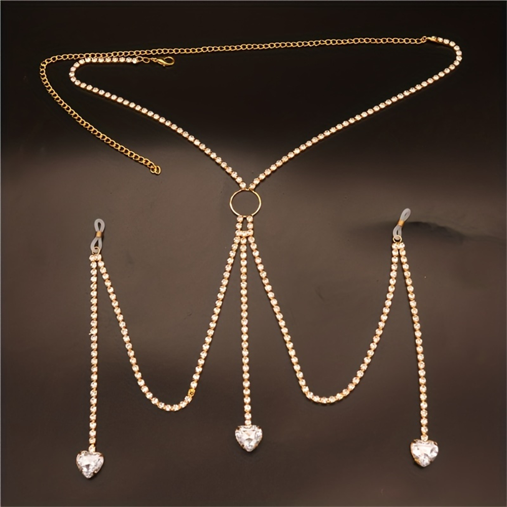 Exquisite Fashion Shining Rhin - Body Jewelry Bra 评论和价格