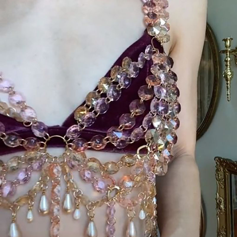 2026 New Arrival Y2K Festival  - Body Jewelry Bra 评论和价格