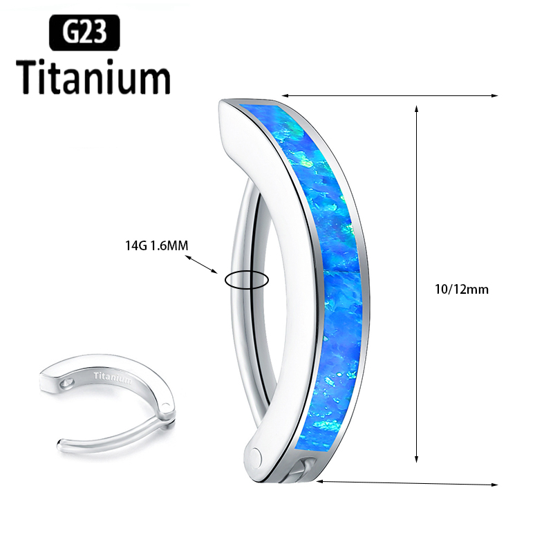 1PC 14G Implant Grade G23 Tita - Body Jewelry Implant Grade Titanium 评论和价格