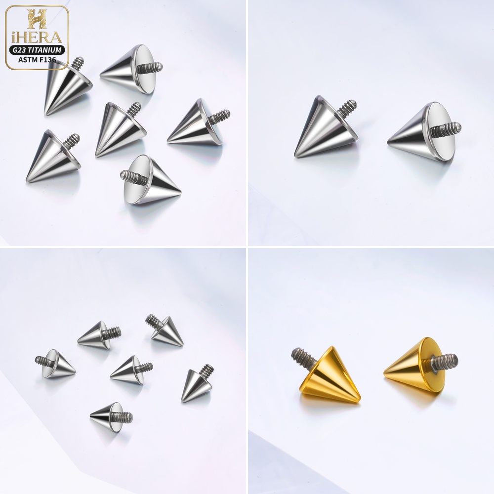 Titanium Ball Cone Replacement - Body Jewelry Industrial 评论和价格