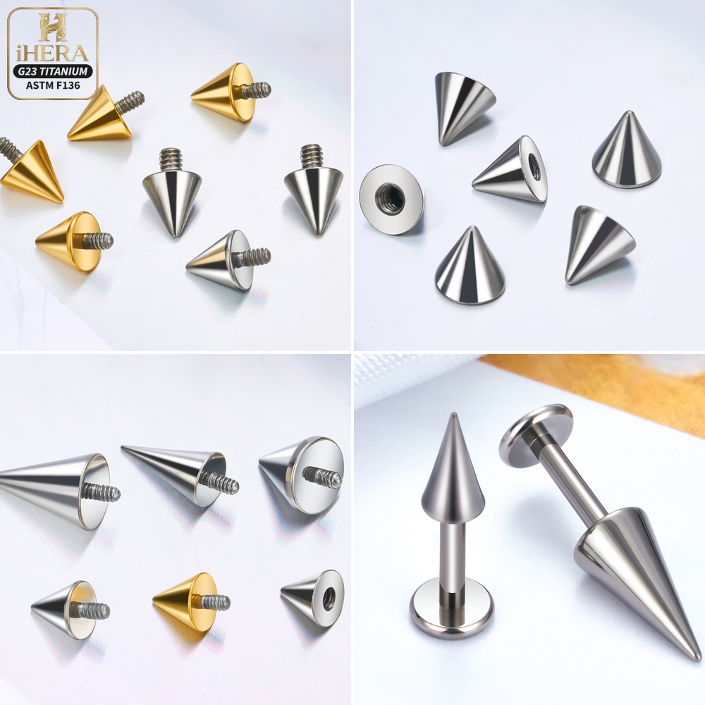 Titanium Ball Cone Replacement - Body Jewelry Industrial 评论和价格